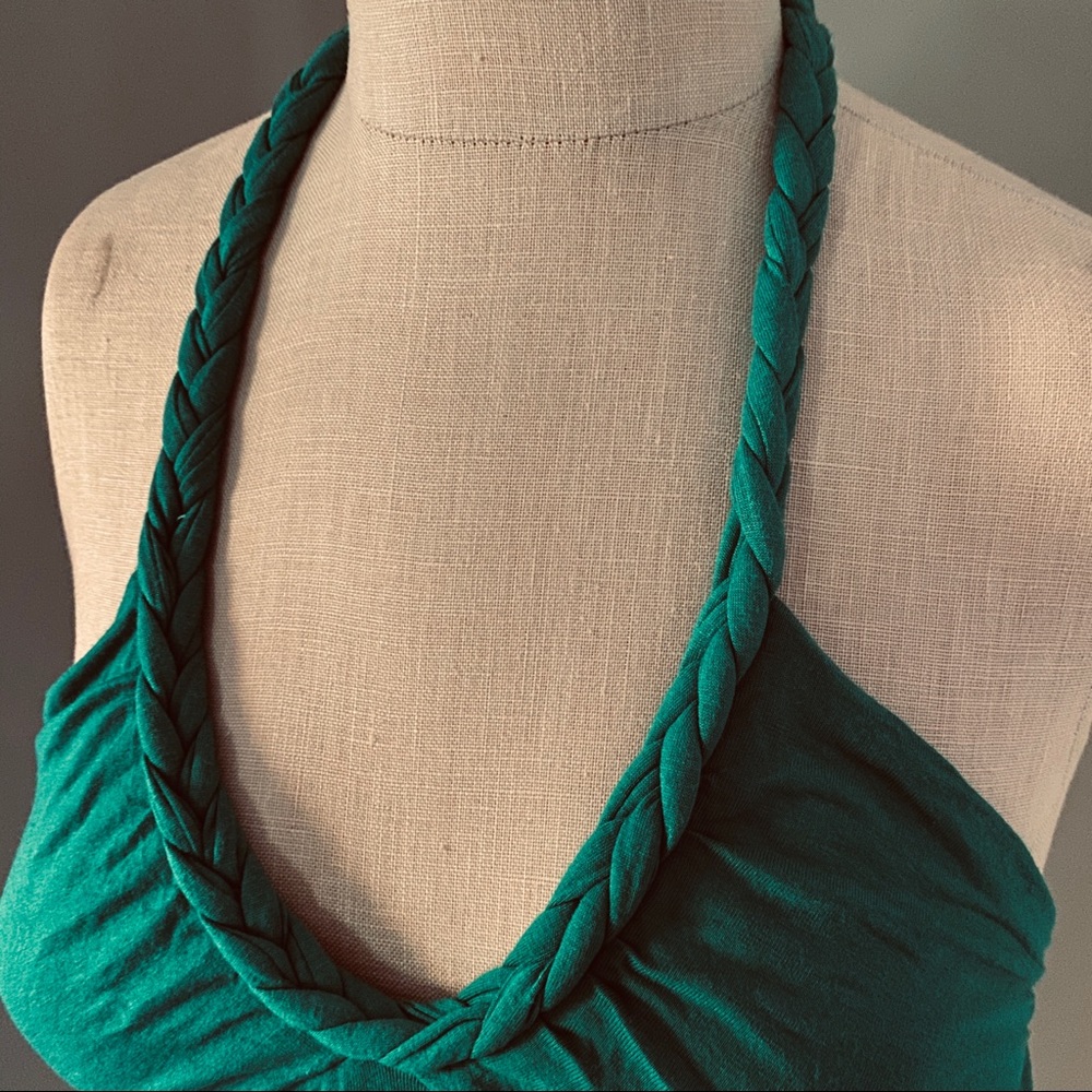 H&M Green Rope Halter Dress 6 - Picture 3 of 5